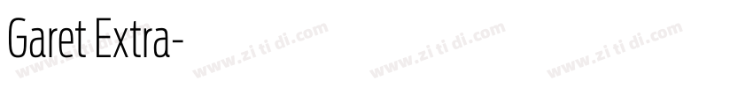 Garet Extra字体转换